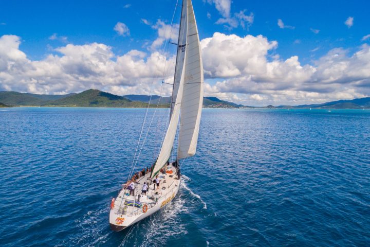 a boat in a large body of water