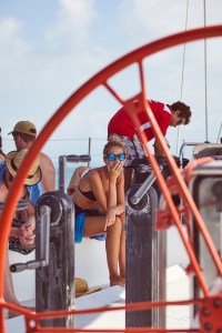 a group of people on a boat